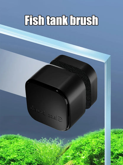 Magnetic Aquarium Glass Cleaner – Mini Algae Scraper Brush