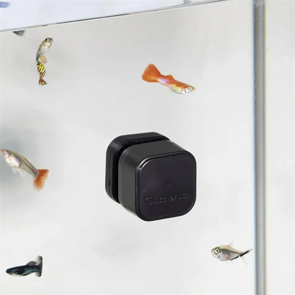 Magnetic Aquarium Glass Cleaner – Mini Algae Scraper Brush