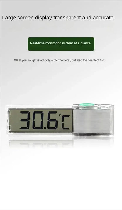 Digital Aquarium Thermometer – LCD Fish Tank Temperature Meter