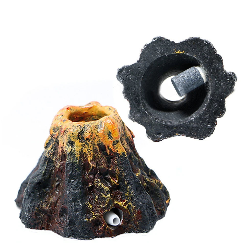 Aquarium Volcano Bubble Stone – Oxygenating Volcano Decoration