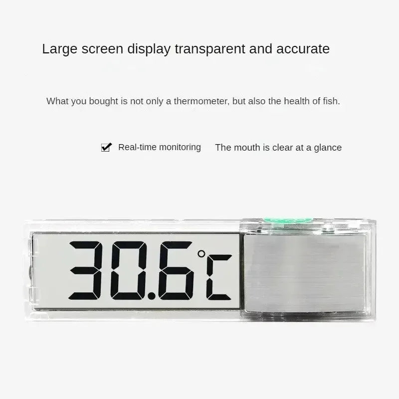 Digital Aquarium Thermometer – LCD Fish Tank Temperature Meter