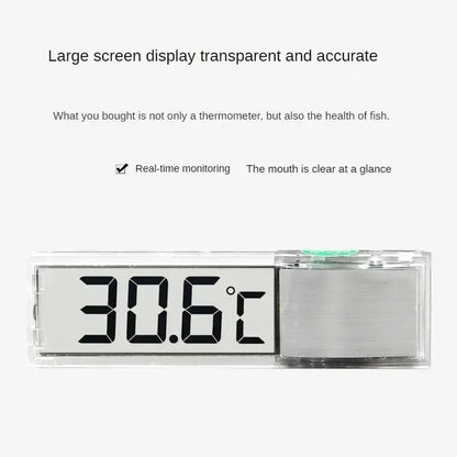 Digital Aquarium Thermometer – LCD Fish Tank Temperature Meter