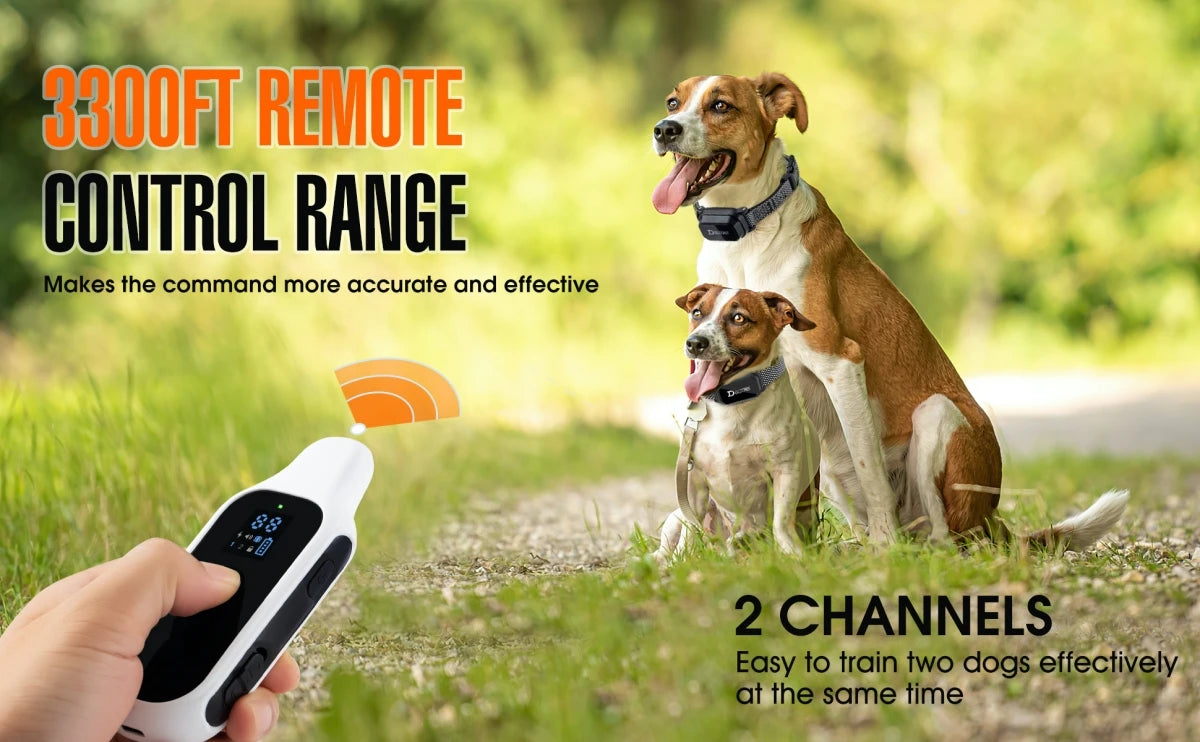 Digital Dog Training Collar Waterproof Rechargeable Remote Control