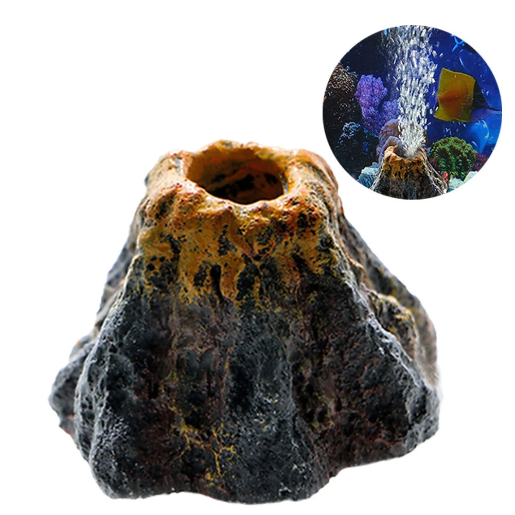 Aquarium Volcano Bubble Stone – Oxygenating Volcano Decoration