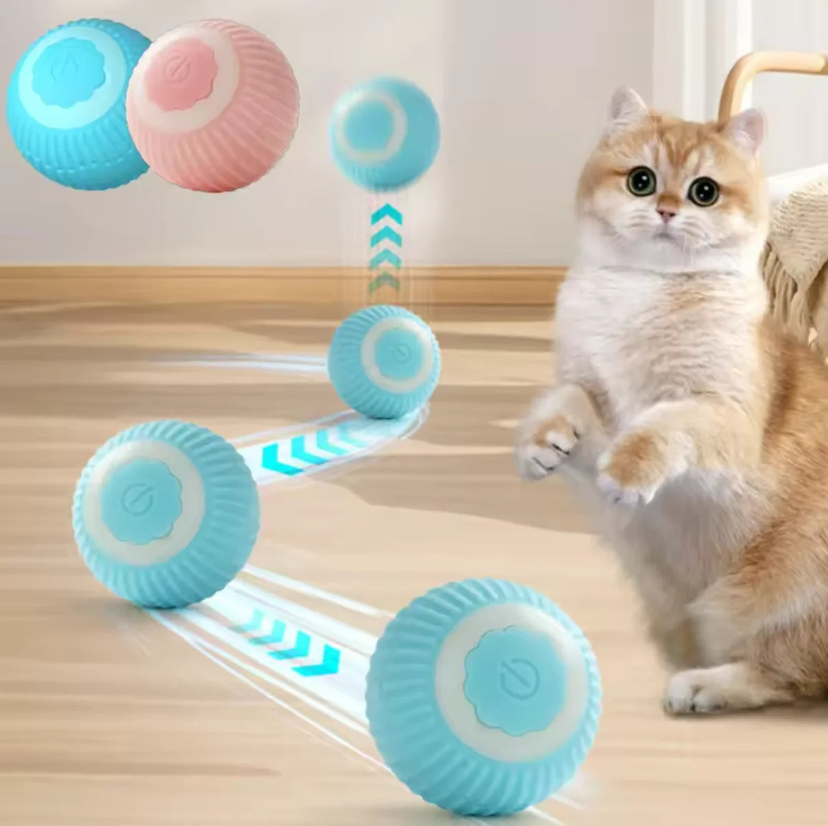 Interactive Smart Rolling Cat Ball