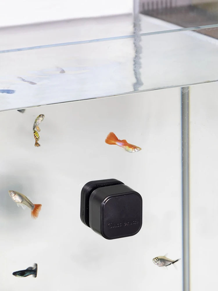Magnetic Aquarium Glass Cleaner – Mini Algae Scraper Brush