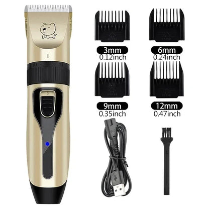 Professional Dog and Cat Clipper – USB-Rechargeable Electric Trimmer