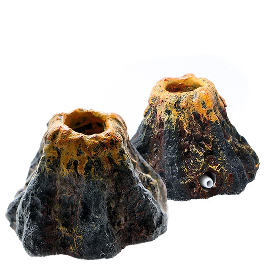 Aquarium Volcano Bubble Stone – Oxygenating Volcano Decoration
